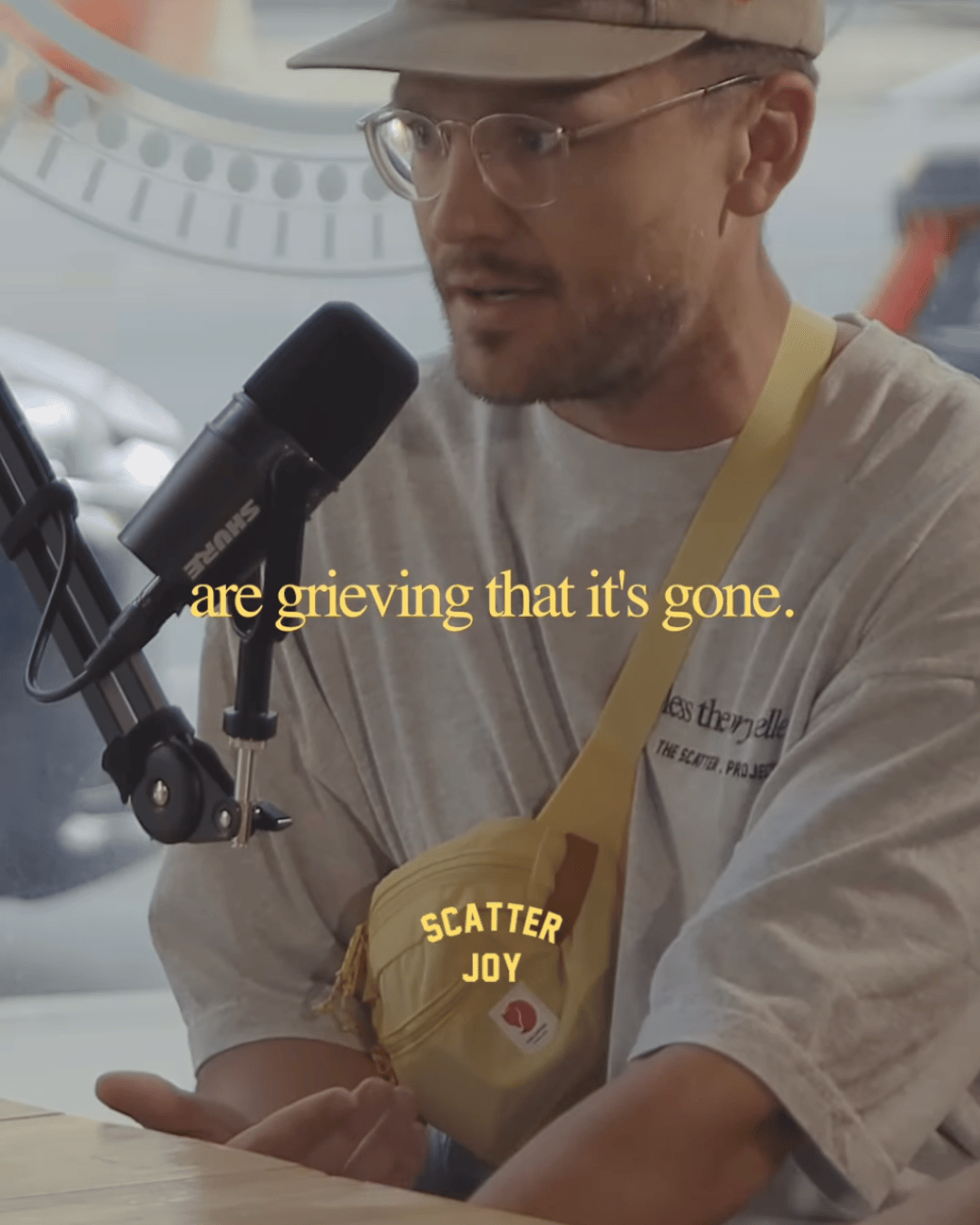 Zachariah Thompson Scatter Joy speaking about grief is just the evidence of true love